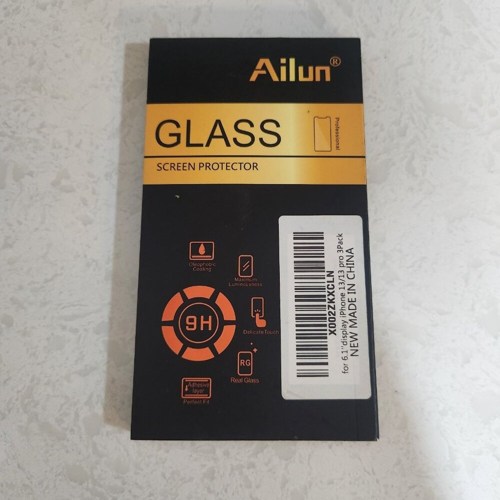 Ailun Glass Screen Protector 6.1 Inch Display for iPhone 14 / 13/ 13 Pro 3-Pack